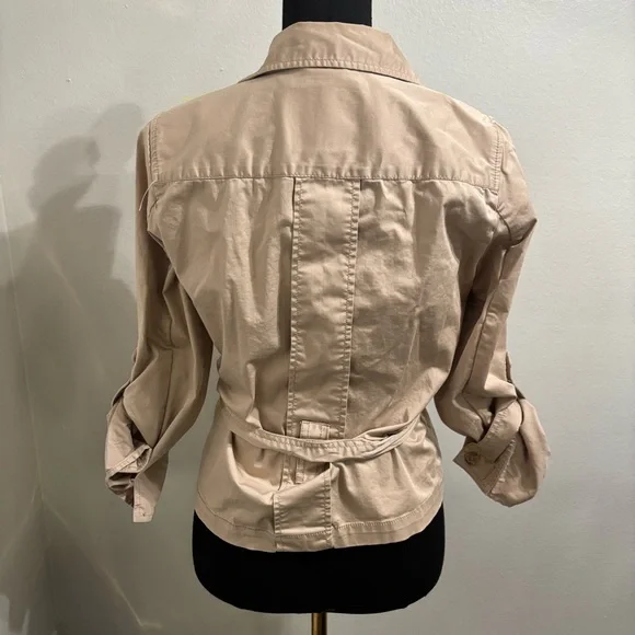 Old Navy Belted Button Down Jacket Size Small Boho Y2K - Picture 4 of 9